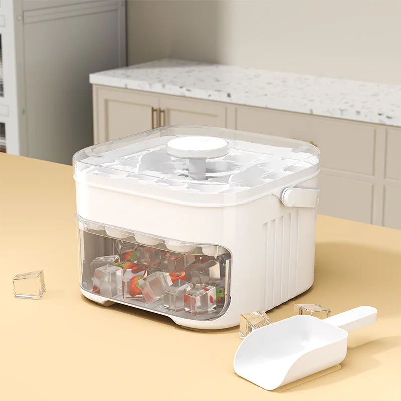 50-cube ice maker with easy press cap