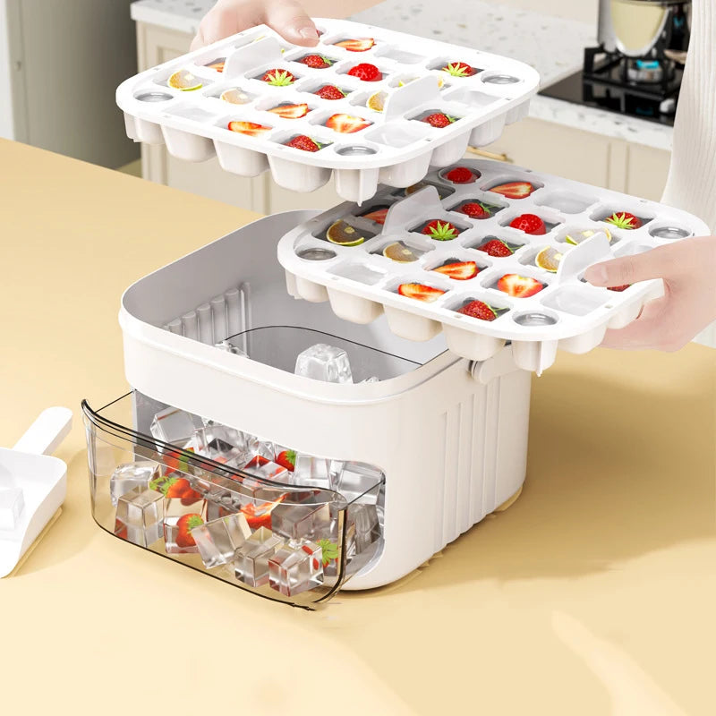 50-cube ice maker with easy press cap
